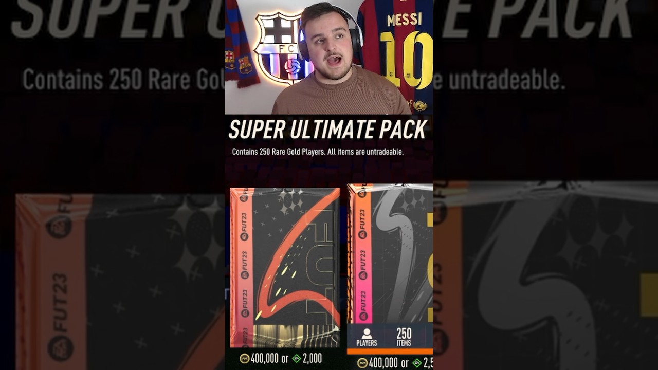 I PACKED A NEW FUTTIES CARD FOR MY FULL BARCELONA TEAM!!! 