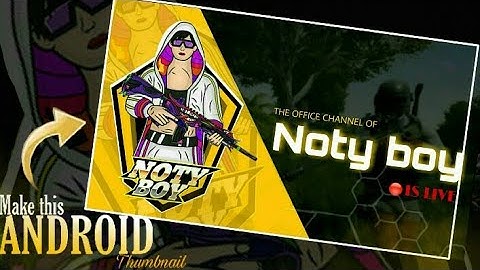 How to make Gaming live stream Thumbnail on Android ! pubg Thumbnail ! free fire thumbnail picsart ?