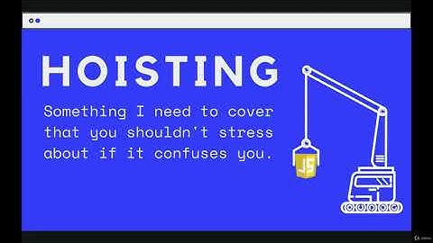An advance look at Functions: Hoisting--The Modern JavaScript Bootcamp