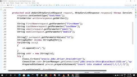 SERVLET CONNECTION WITH  JDBC   AND APACHE TOMCAT|| ADVANCE JAVA  VIDEO 3