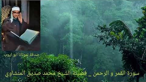 سورة القمر و الرحمن _ الشيخ محمد صديق المنشاوي