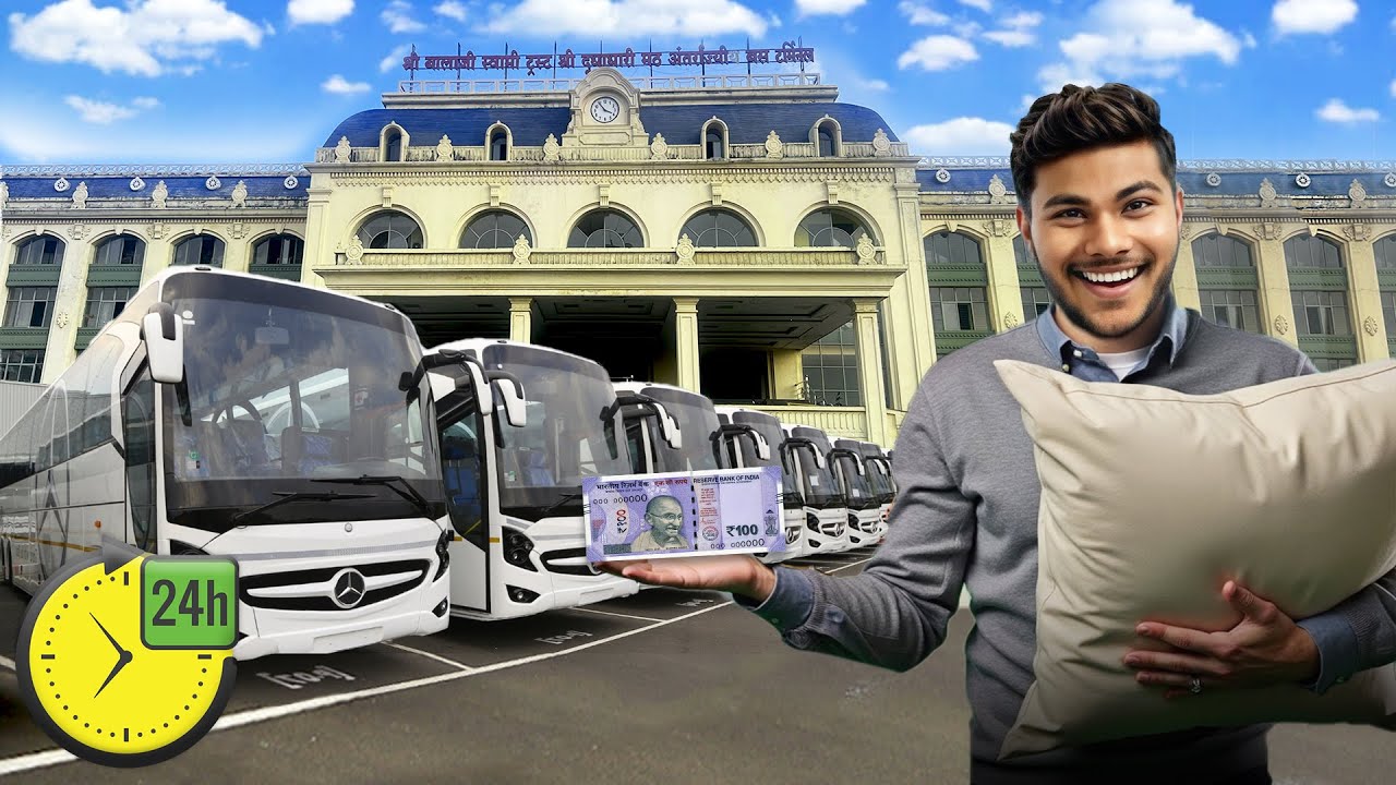 I SURVIVED 24 HOUR At BUS STAND ! HIMANSHU SONI