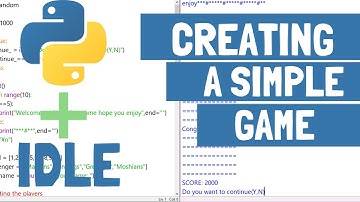 CREATE A SIMPLE GAME WITH PYTHON(for beginners)