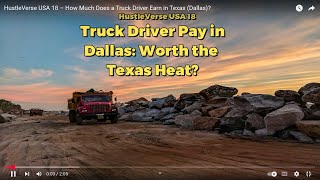 Texas Truckers Be Earning THIS Much – Dallas Pay Breakdown!