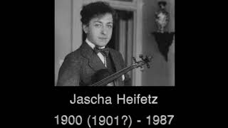 Jascha Heifetz plays Joseph Achron's Hebrew Dance, op.35, no.1 (rec.1924)