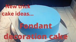 new trick cake ideas|fondant decoration  cake|customised fondant cake| white forest design cake|