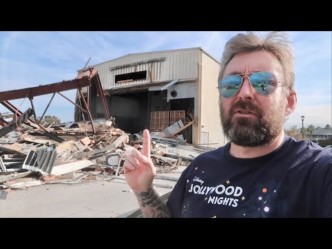 Tearing Down Roadside Attractions In Orlando - Progress On Former Mystery Fun House & Holy Land Spot