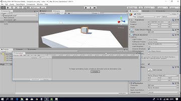 UNİTY 2018.1.8 Animation How to crate animation CREATİNG ANİMATİON İN UNİTY unity animasyon yapma