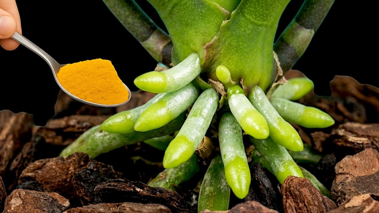 Just 1 Spoon! Orchid instantly forms new roots and blooms profusely for a long time