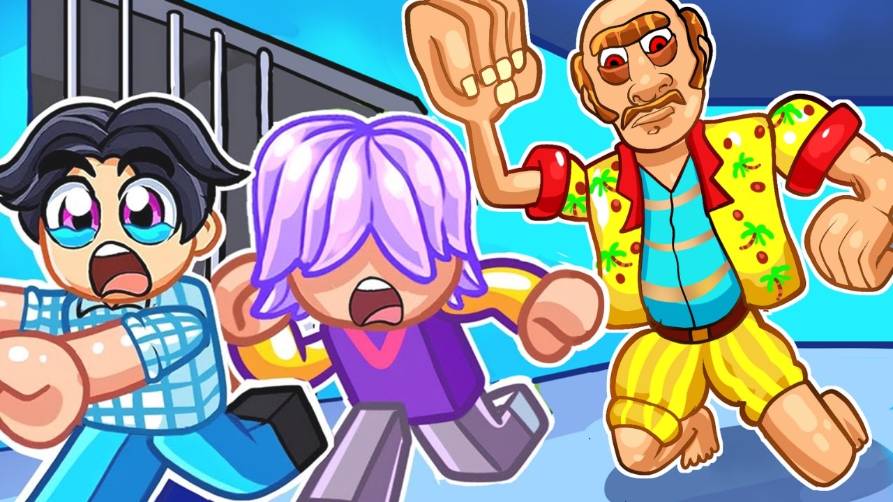 SAJA BOYS Escape EVIL STEP DAD In Roblox!