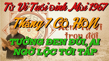 Tử vi tuổi Đinh Mùi 1967 tháng 7 CÔ HỒN: TƯỞNG ĐEN ĐỦI, AI NGỜ LỘC TỚI TẤP !!!