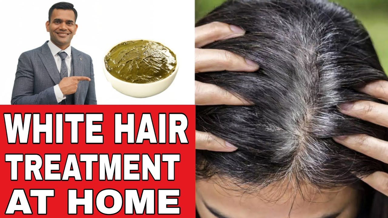 White Hair Treatment At Home | DIY Hair Mask To Reverse Grey Hair - YouTube