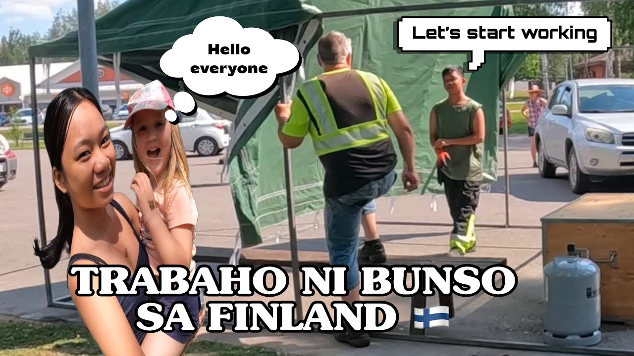 WORK NI BUNSO DITO SA FINLAND WITH ARTO | MARKET DAY MEETING FINNISH FRIEND 🇫🇮 | FINLAND VLOG