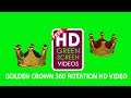 Golden Crown Green Screen Video