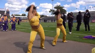 DayJasia and Crystianna Captain + Tail Collab Marching In TxSU Game 2022