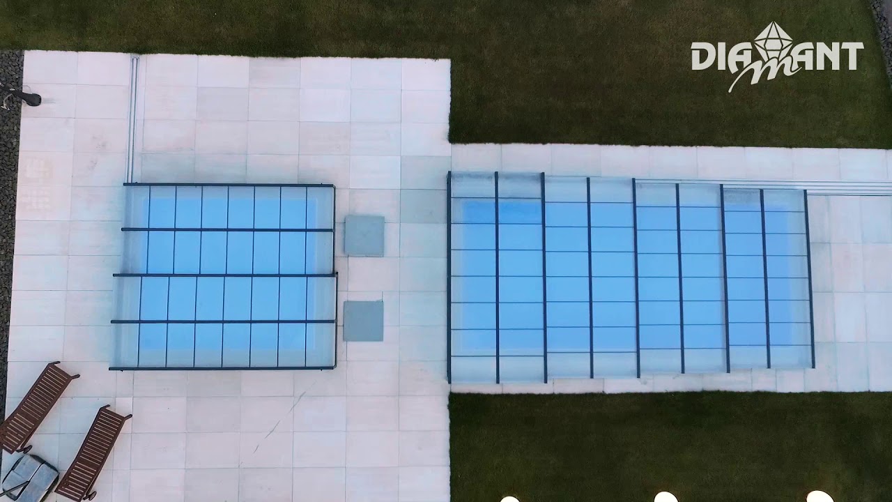 Double Diamant Overflow PPline pool with  PRESTIGEline pool covers.