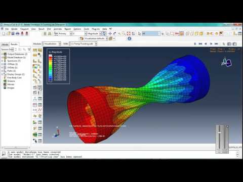 Twisting Aluminium pipe simulation by using Abaqus - YouTube