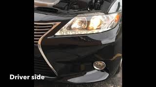 2013 Lexus ES 350 Headlights Bulb To LED’s