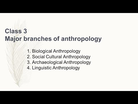 Class 3 : Major branches of Anthropology| Biological Anthropology |Social Cultural Anthropology