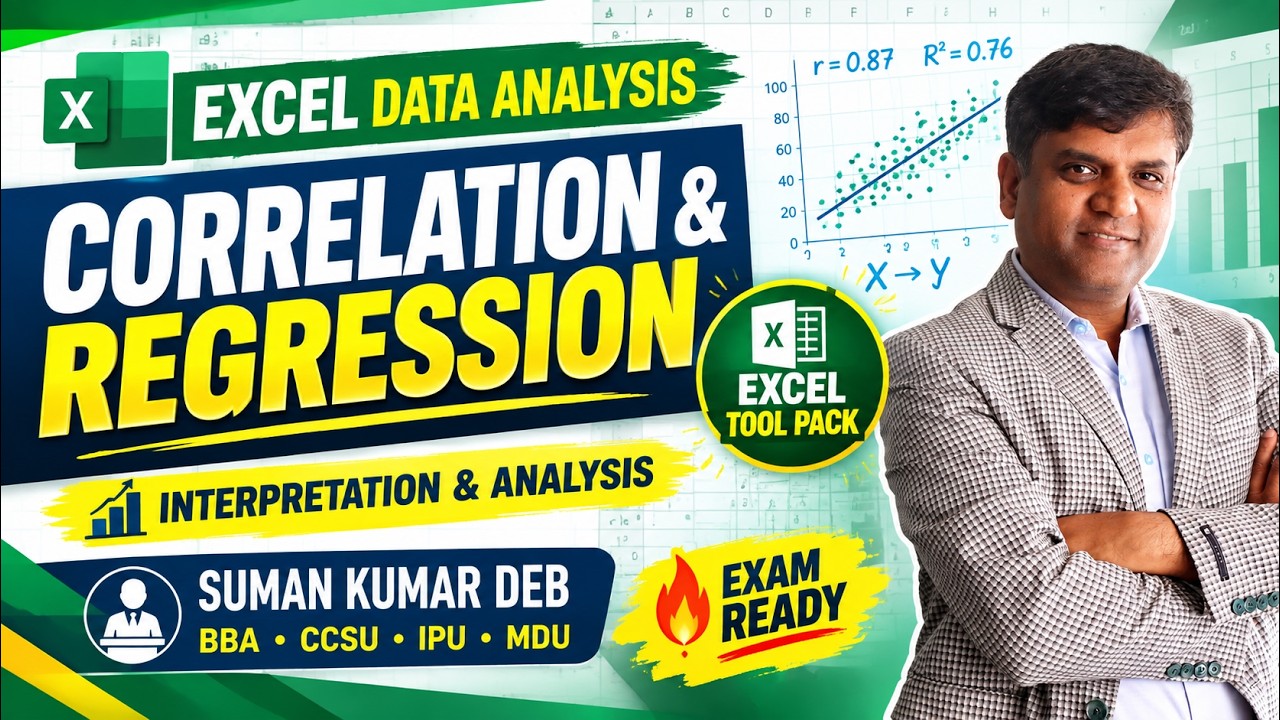Interpretation Analysis by Excel Data Analysis Tool Pack || Correlation ...
