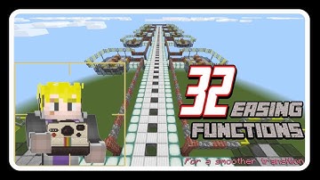 32 Easing Functions you can use in your Camera Commands | Minecraft Bedrock