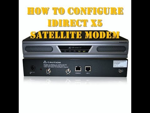 How to Configure and Load Option File or Parameters Settings of an X5 iDirect Satellite Modem