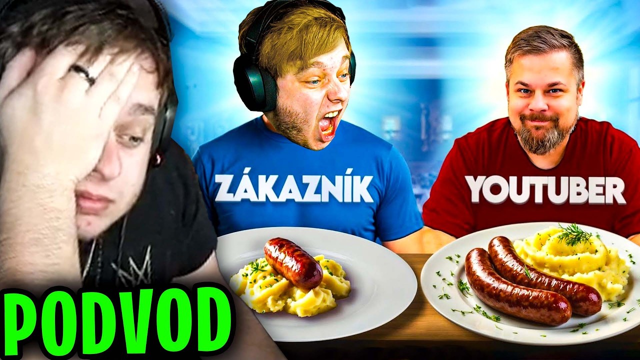 DOSTANE YOUTUBER LEPŠÍ JÍDLO V RESTAURACI?