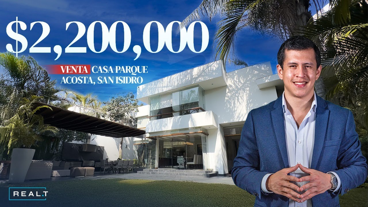 CASA en VENTA de US$2,200,000 en San Isidro frente a Parque Acosta (Lima) [RECORRIDO COMPLETO]