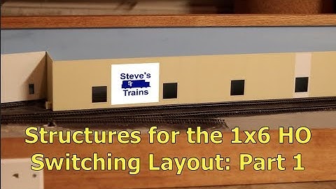 Tulsa Spur Part 8: Structures for the 1x6 HO Switching Layout