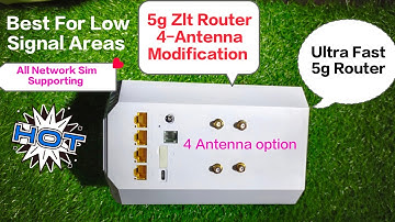 5g Router Zlt x28 External Antenna Modification | Best Router Low Coverage Areas High Speed Internet