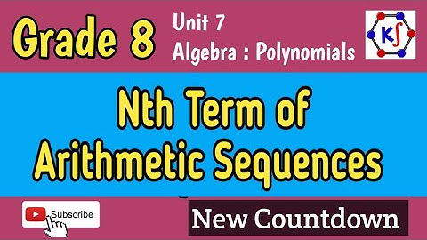 How to Write Expressions for the nth term of Arithmetic Sequences #maths #grade8 #countdown