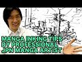 MANGA SENPAI [10] Professional Inking | How to make manga by Japanese manga-ka