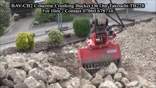 onboard bav cb2 concrete crushing bucket