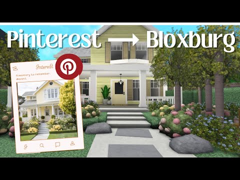 Building a PINTEREST house in BLOXBURG | Roblox
