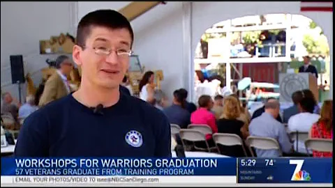 NBC 7 News: Military Vets Graduate from Manufacturing Training Center Workshops for Warriors