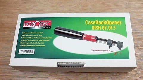 Horotec Swiss Case Wrench Watch Back Opener Demo Review in HD