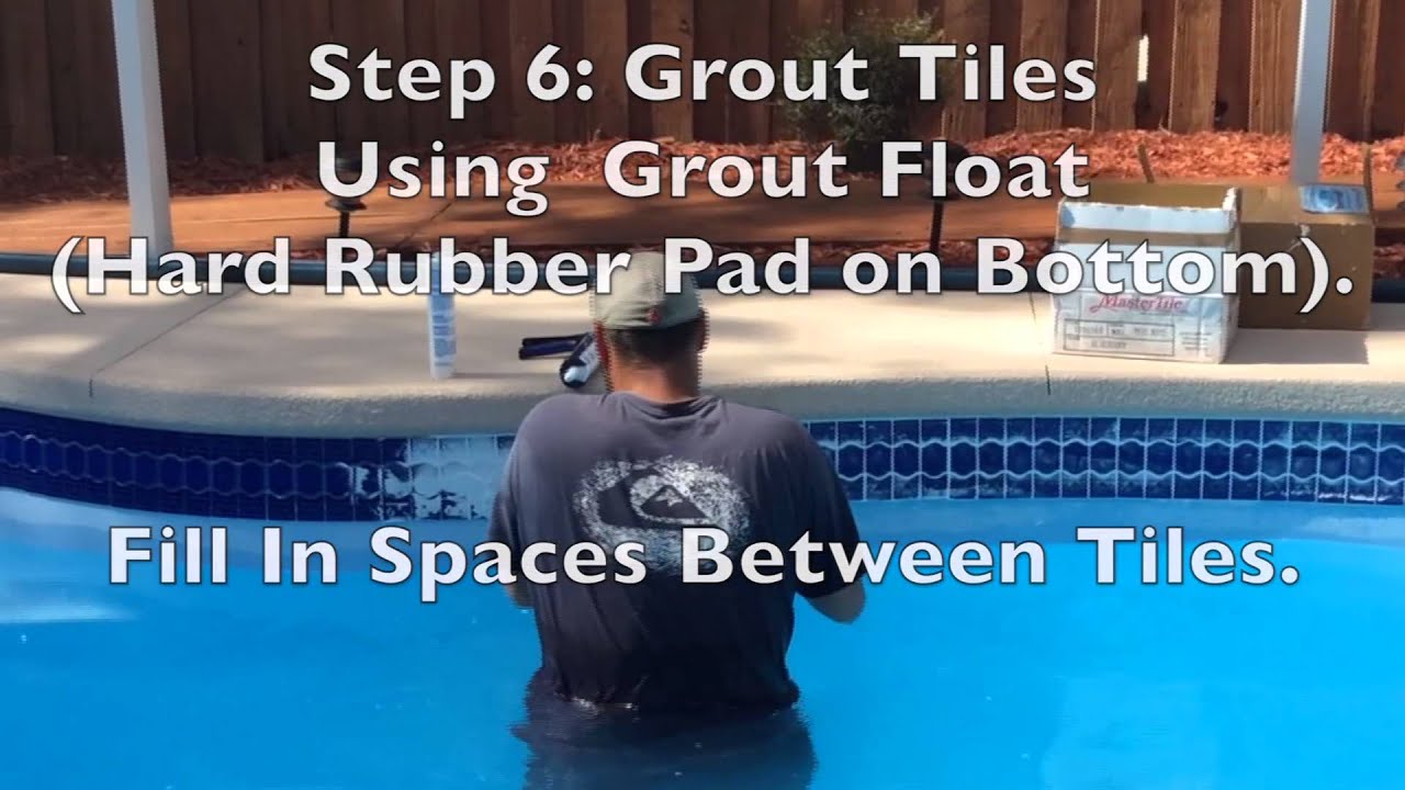 Pool Tile Install Master You, How To Apply Pool Tile