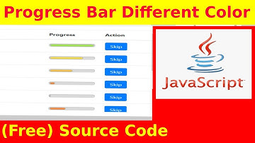 Ep76 - Color Bootstrap Progress bar based on progress percentage - JavaScript Source Code