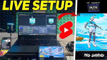 HOW TO LIVE STREAM BGMI ON YOUTUBE SHORTS USING OBS STUDIO 🔥 Laptop/Phone Livestream Setup