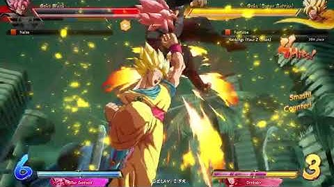 HYPE No Spark 1v3 SSj Goku Comeback against RACIST NAZI |DBFZ Season 4