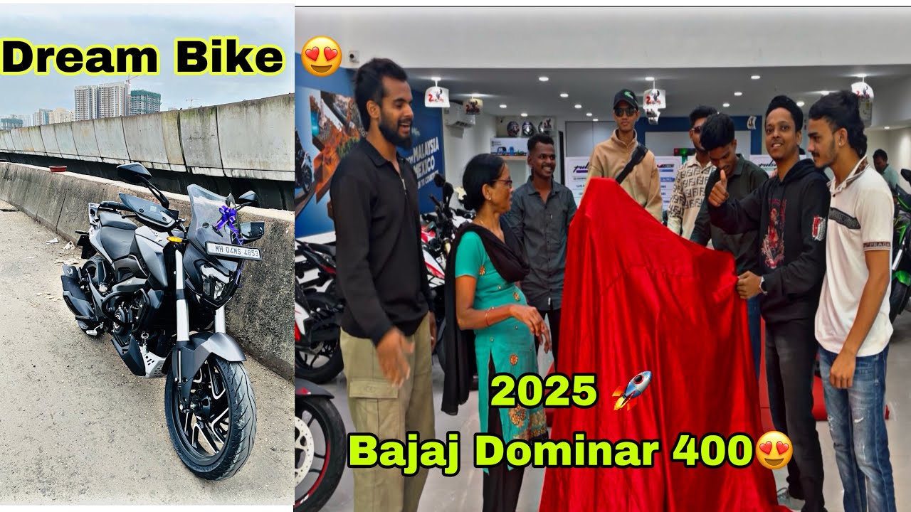 Taking Delivery of 2025 Bajaj Dominar 400 🚀| My Dream Bike 😍 | Francis Paul