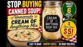 🥣 Homemade Cream of Anything Soup Mix | Skip the Cans & Save Money!