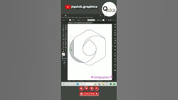 Short Video Title:"Create a 3D Hexagon Water Drop Logo in Adobe Illustrator" #trending #illustrator