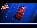 Superhero Red Battles Evil Cat | Larva Pendant | Netflix After School