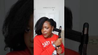 FIRST TIME USING A CURLING IRON! #naturalhair #curlingiron #heatstyling #blowout