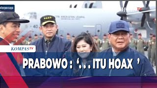 Dikabarkan Sakit, Prabowo :  Itu Hoax