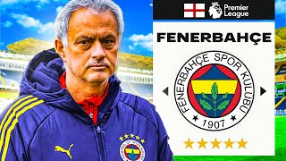 JOSE MOURINHO RECONSTRUIESTE FENERBAHCE!