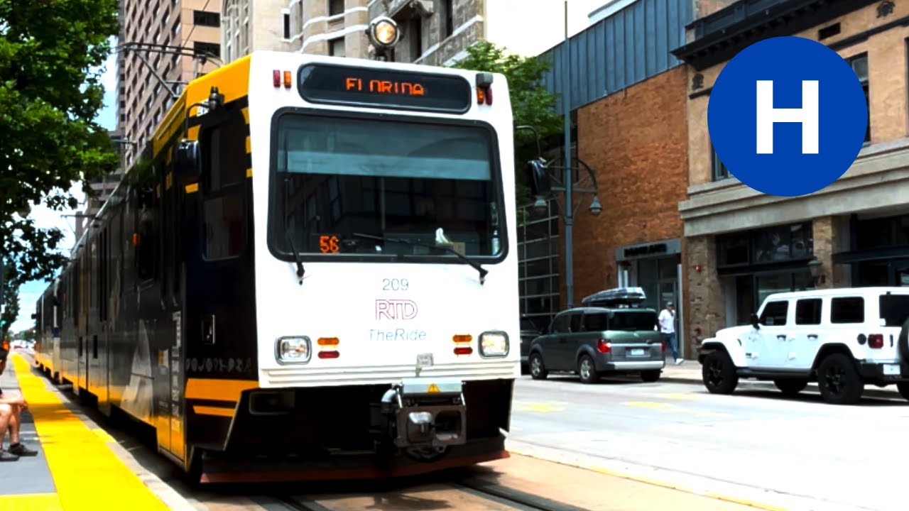 Denver RTD Light Rail H Line, Downtown Denver to Cherry Creek State Park, Train Ride