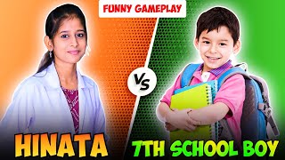 😱 பாவம்!! Nursing Girls VS 7th School Boy | One Tap Challenge Funny Clash Squad Gameplay In Tamil