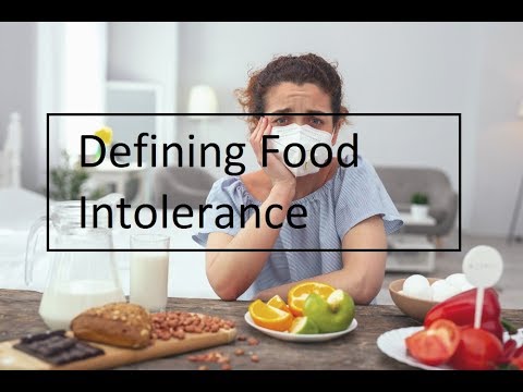 Defining Food Intolerance
